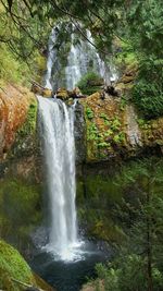 River flowing through rocks