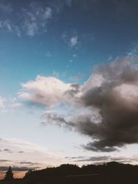 Scenic view of landscape against cloudy sky