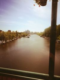 Scenic view of river against sky