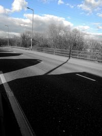 View of empty road