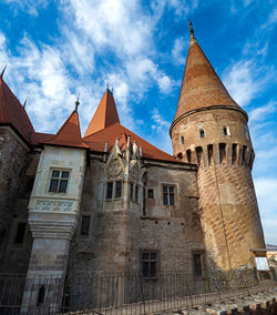 Low angle view of historical building against sky