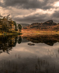 A moody, autumn day in lake district 