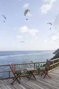 Scenic view of sea against sky