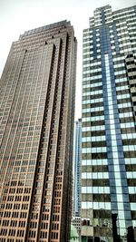 Low angle view of modern building against sky