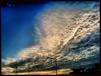 Low angle view of cloudy sky