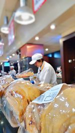 Man working in restaurant