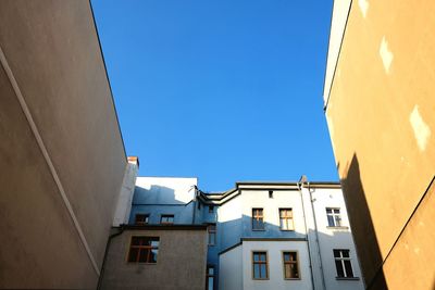 Low angle view of buildings against sky