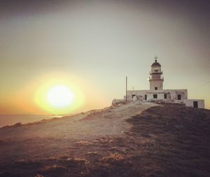 Lighthouse at seaside