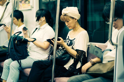 Group of people looking at music concert