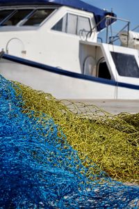 Fishing net at harbor