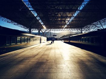 Train at railroad station