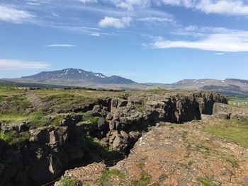 Scenic view of landscape against sky