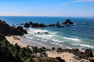 Scenic view of sea against sky