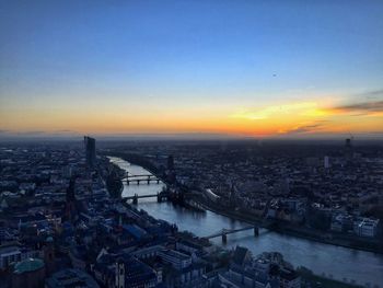 Cityscape at sunset