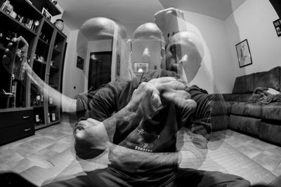 Multi exposure, martial arts