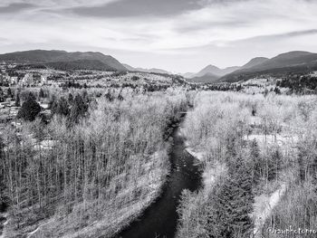 Panoramic view of landscape against sky