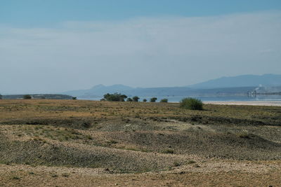 The arid landscapes of lake magadi, rift valley, kenya