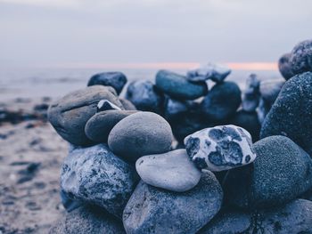 Stack of stones on rocks