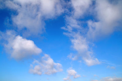 Low angle view of clouds in sky