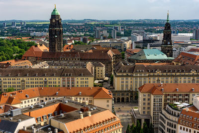 Dresden as seen from frauenkirche viewing plattform