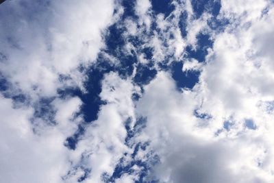 Low angle view of clouds in sky