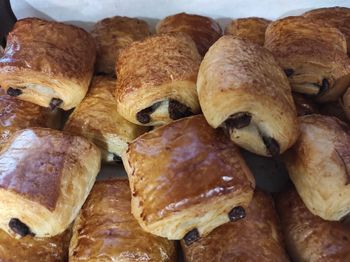 High angle view of food