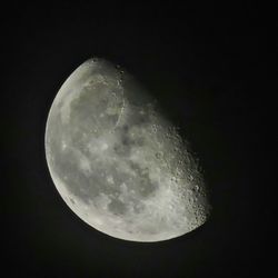 Low angle view of moon in sky