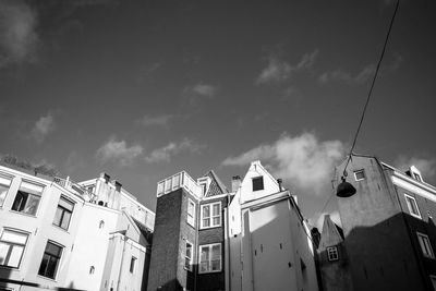 Low angle view of buildings against sky