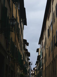 Low angle view of buildings against sky