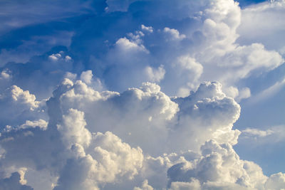 Low angle view of clouds in sky