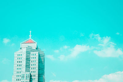 Low angle view of building against sky