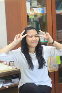 Portrait of a smiling young woman