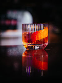 Close-up of drink on table