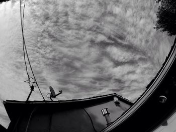 Low angle view of cloudy sky