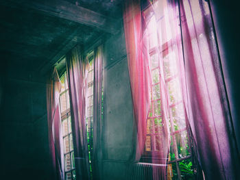 Interior of abandoned building