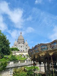 Low angle view of buildings against sky