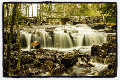 River flowing through rocks