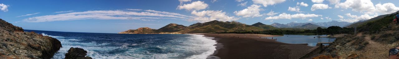 Panoramic view of sea against sky
