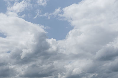 Low angle view of clouds in sky