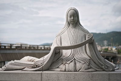 Statue of buddha against sky