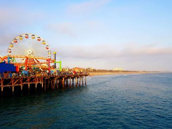 Ferris wheel at beach