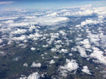 High angle view of cloudscape