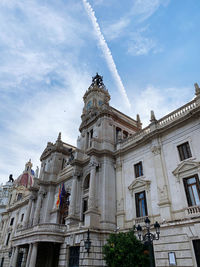 Low angle view of historical building against sky