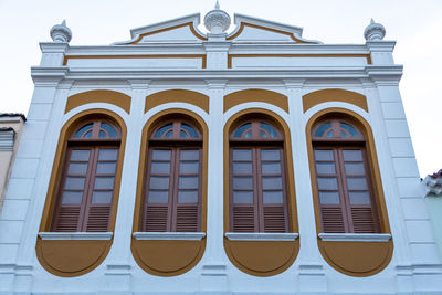 Low angle view of building against sky