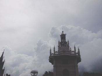 Low angle view of cloudy sky