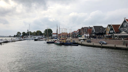 Sailboats in marina