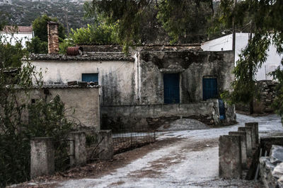 View of built structure against trees