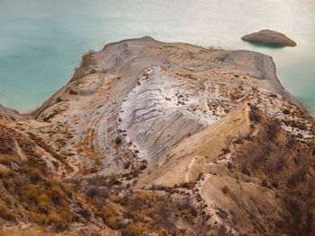 Rock formations on land