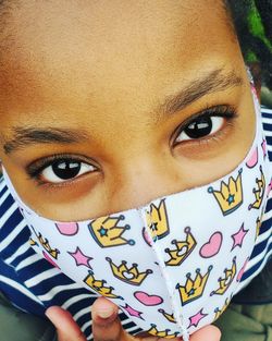 Close-up portrait of cute boy