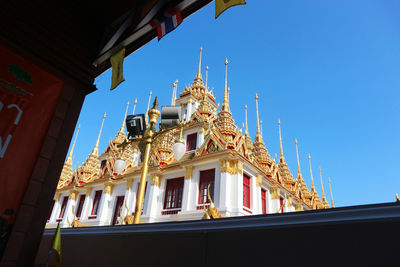 Low angle view of building against sky